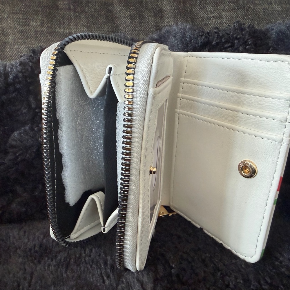 Betsey Johnson White Wallet with Red Cherry Design - Picture 4 of 4